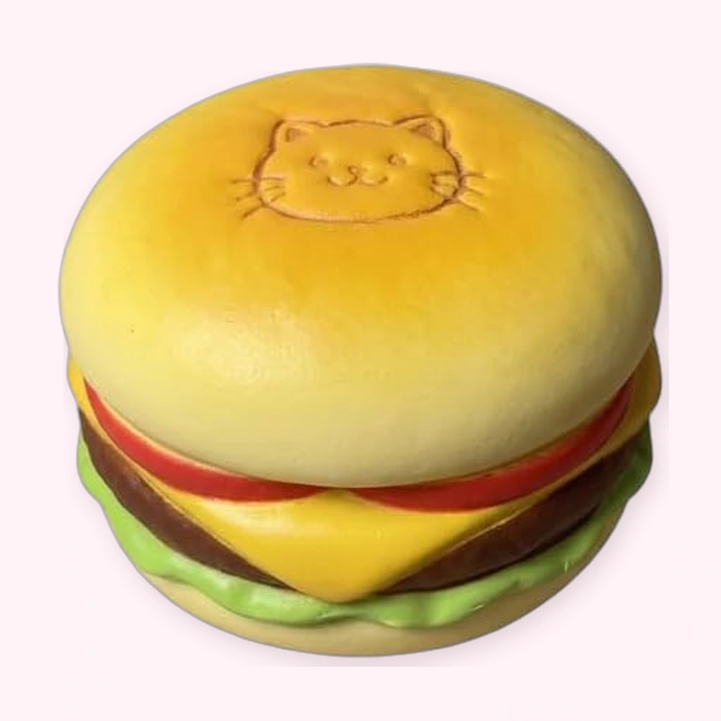 Scented Hamburger Squishy 4-Inch Slow Rising Squeeze Bun Toy