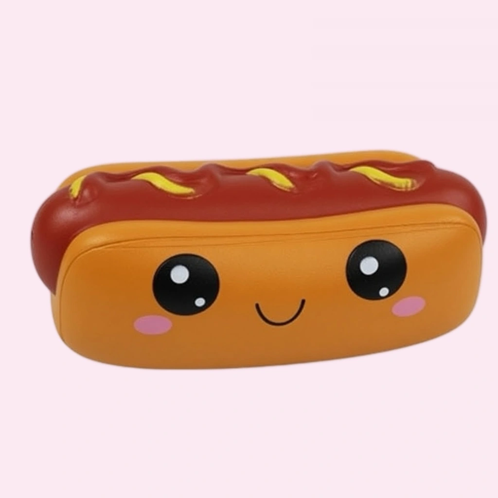 Scented hot dog squishy toy slow rising squeeze stress relief toy