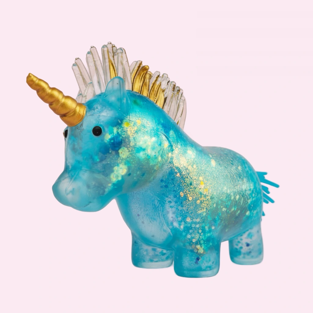 Sensory Unicorn Squishy Rainbow Bead Squeeze Fidget Toy