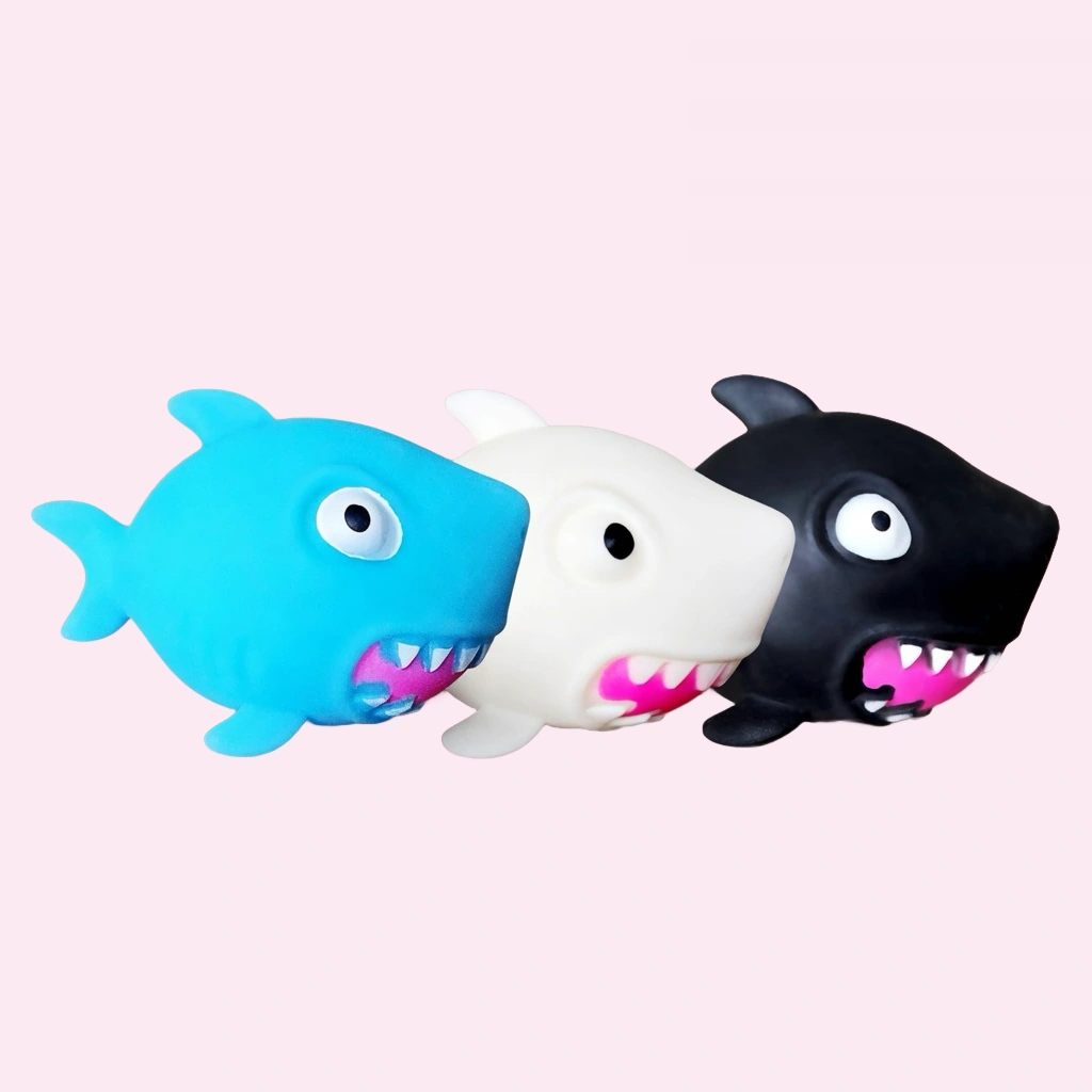 Shark Squishy 3 Pack, Squeezy Dough Stress Balls