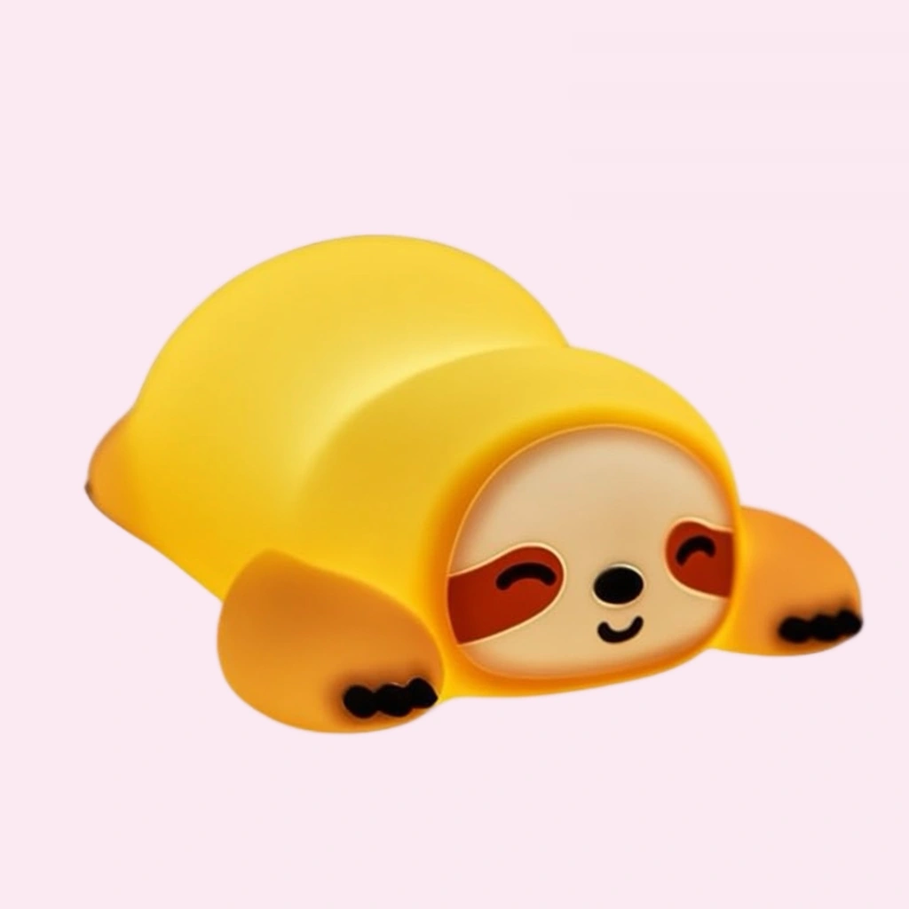 ナマケモノ スクイーズ ランプ — シリコン 調光 枕元