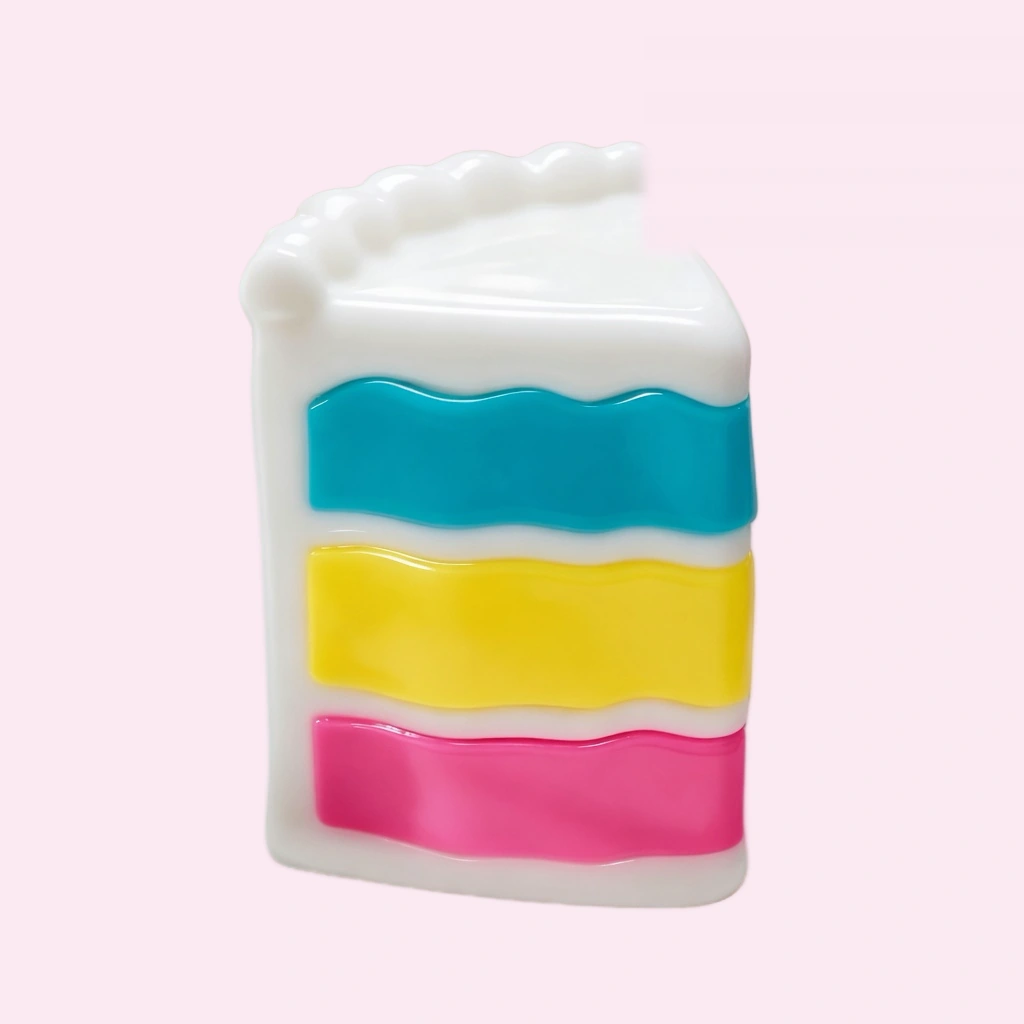 Slow rising cake squishy soft squeeze stress relief slice