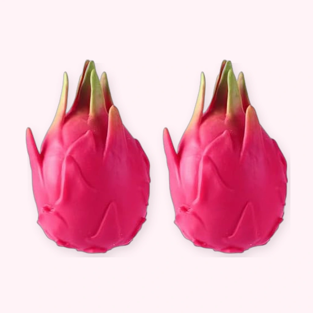Slow Rising Dragon Fruit Squishy Soft Fruit Squeeze Duo