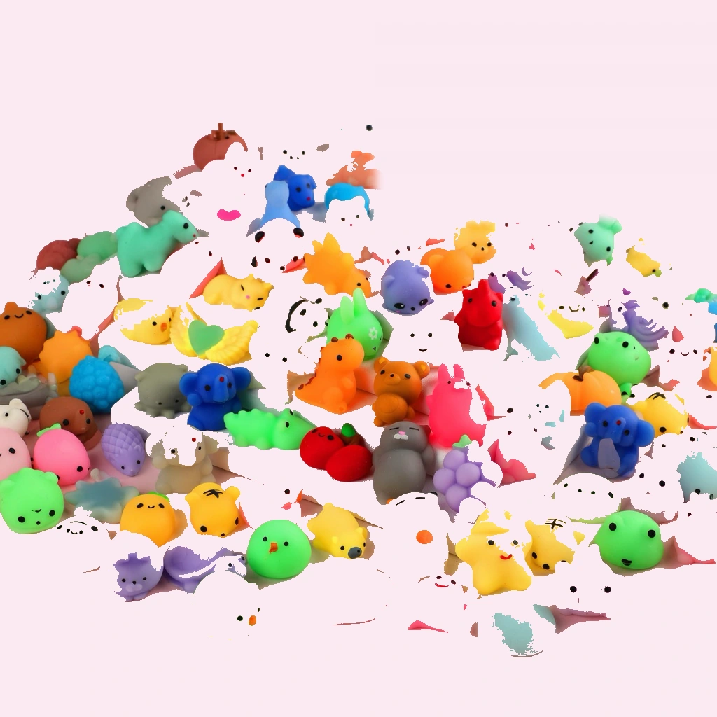 Slow Rising Egg Squishy Bundle, 80 Mini Mochi Squishies