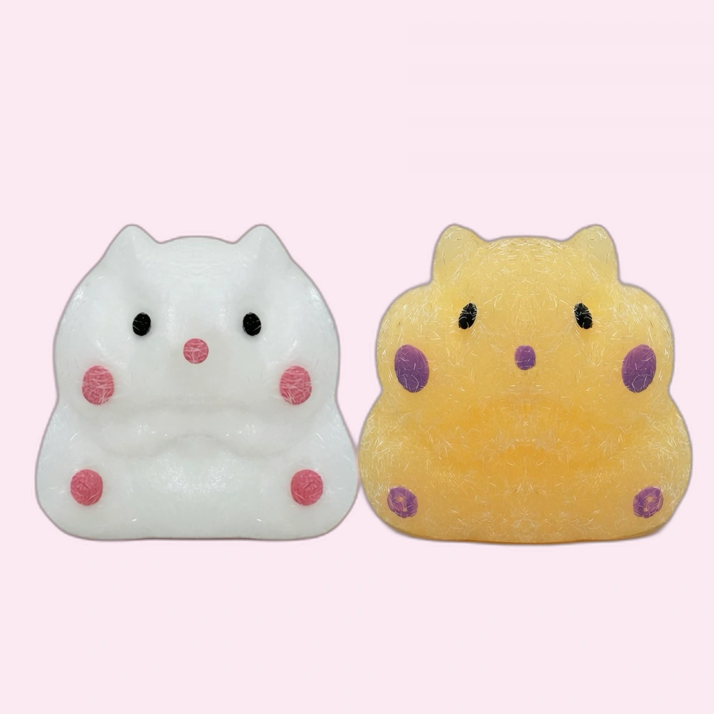 Slow Rising Hamster Squishy 2 Pack Jelly Squeeze Toys