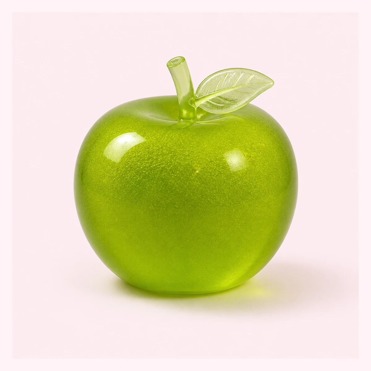 Slushy Apple Squishy – Jumbo Glitter-Gel Zero Bounce-Back Stress Toy
