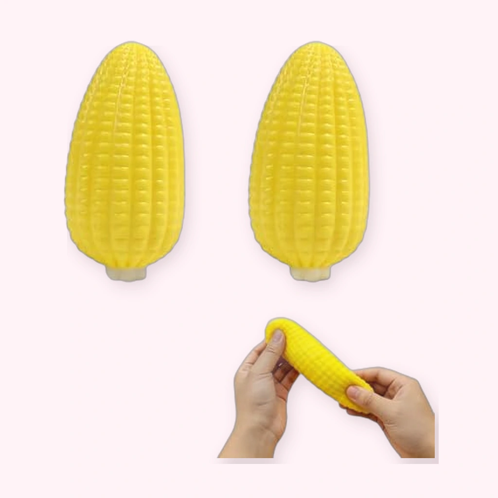Sticky Corn Squishy 2 Pack Soft TPR Squeeze Toy