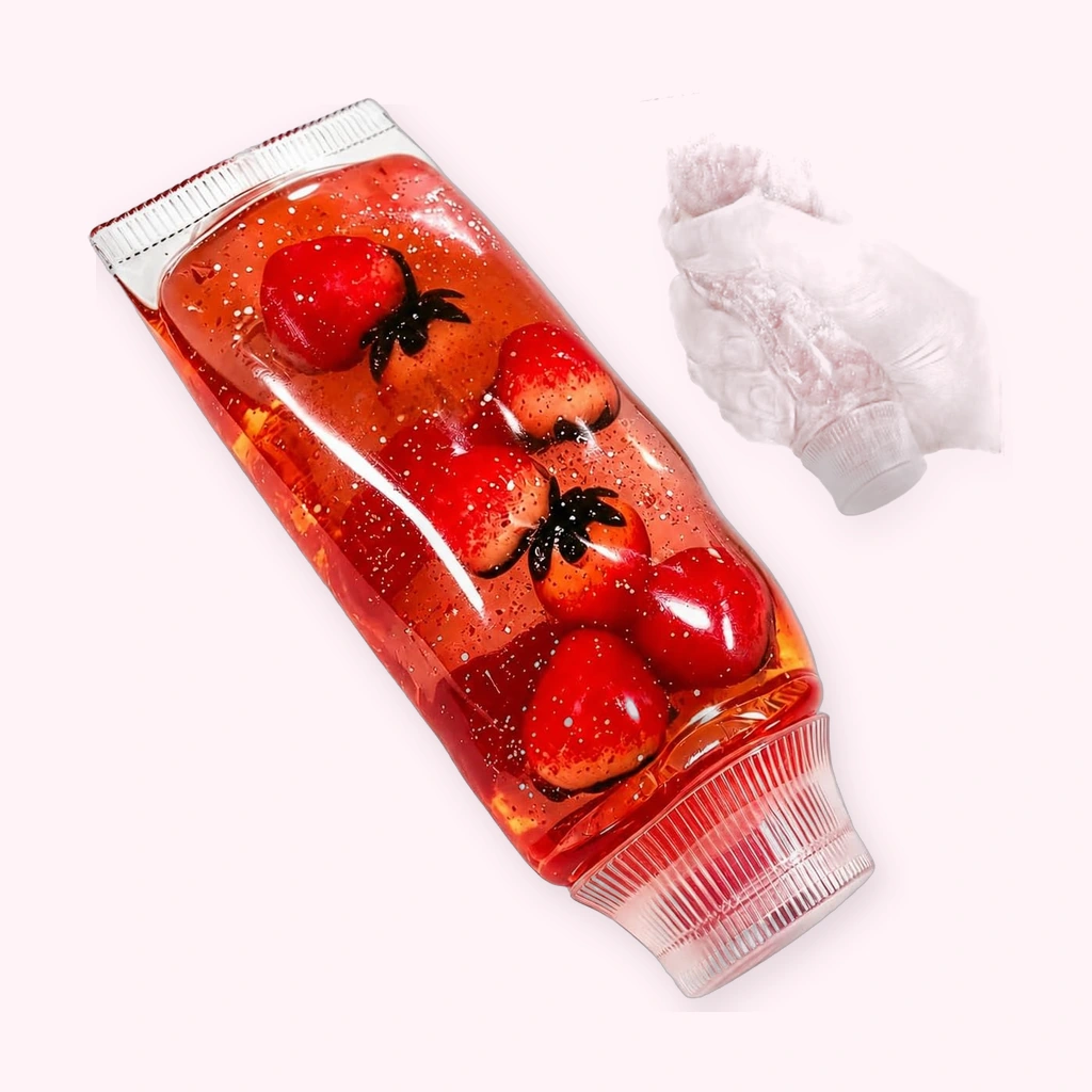 Strawberry Toothpaste Squishy, Fruity Squeeze Fidget