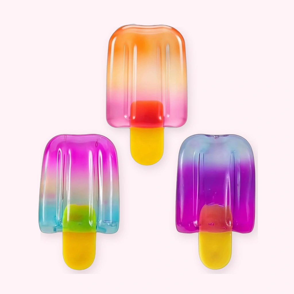 Stress Relief Ice Cream Squishy 3-Piece Squeeze Toy Set