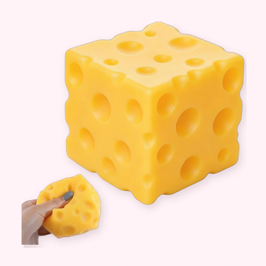 Swiss Cheese Squishy, Realistic Holey Block to Squish