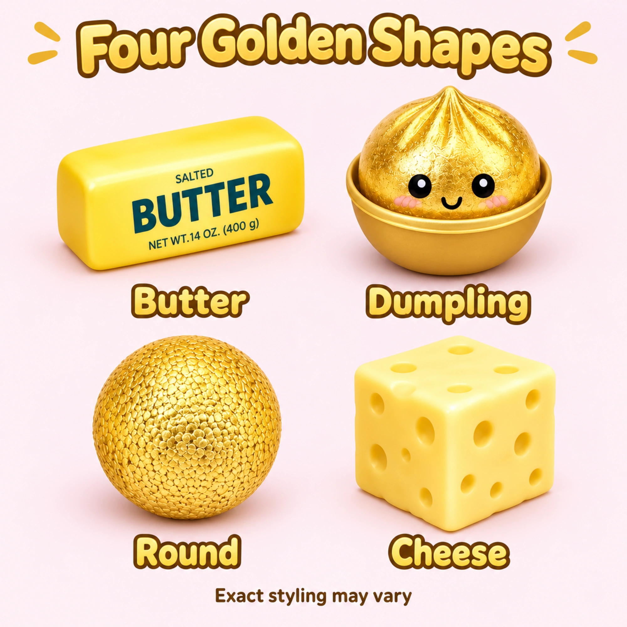 Gold Squishy Fun Box – 4-Piece Mystery Set（写真4枚目）