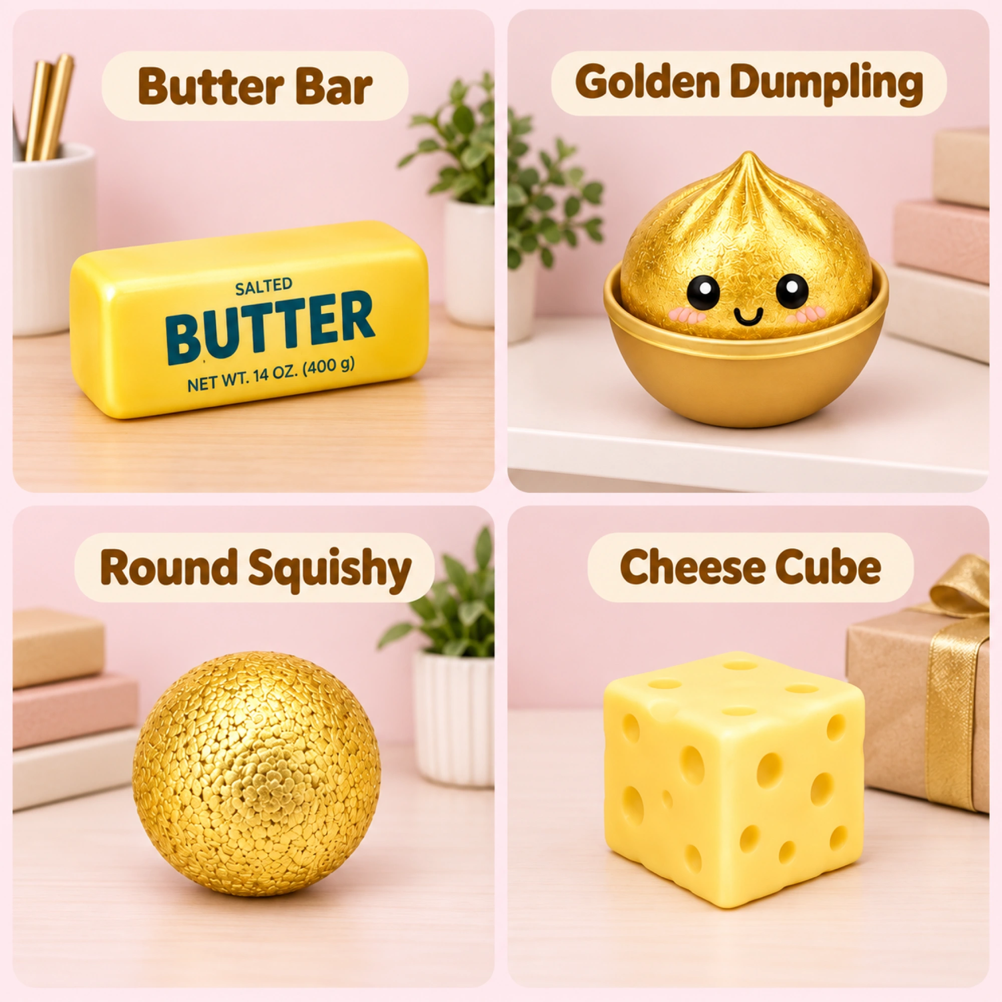 Gold Squishy Fun Box – 4-Piece Mystery Set（写真5枚目）