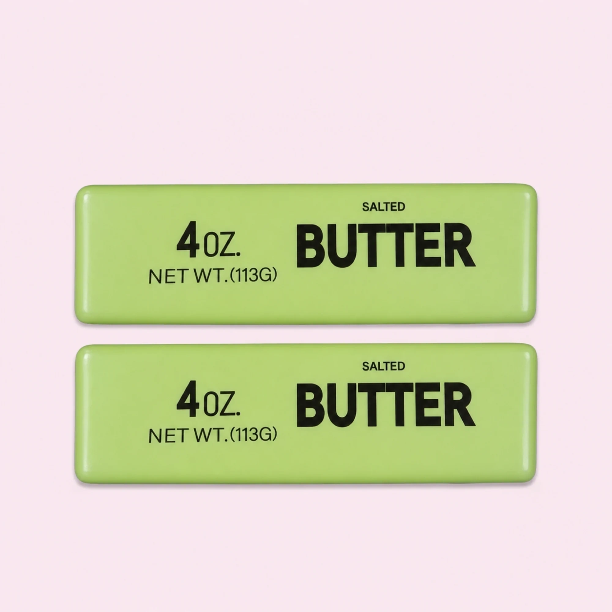Green Butter Brick Squishy, 2 Pack - Soft Stretchy Fidget Toy — alternate view