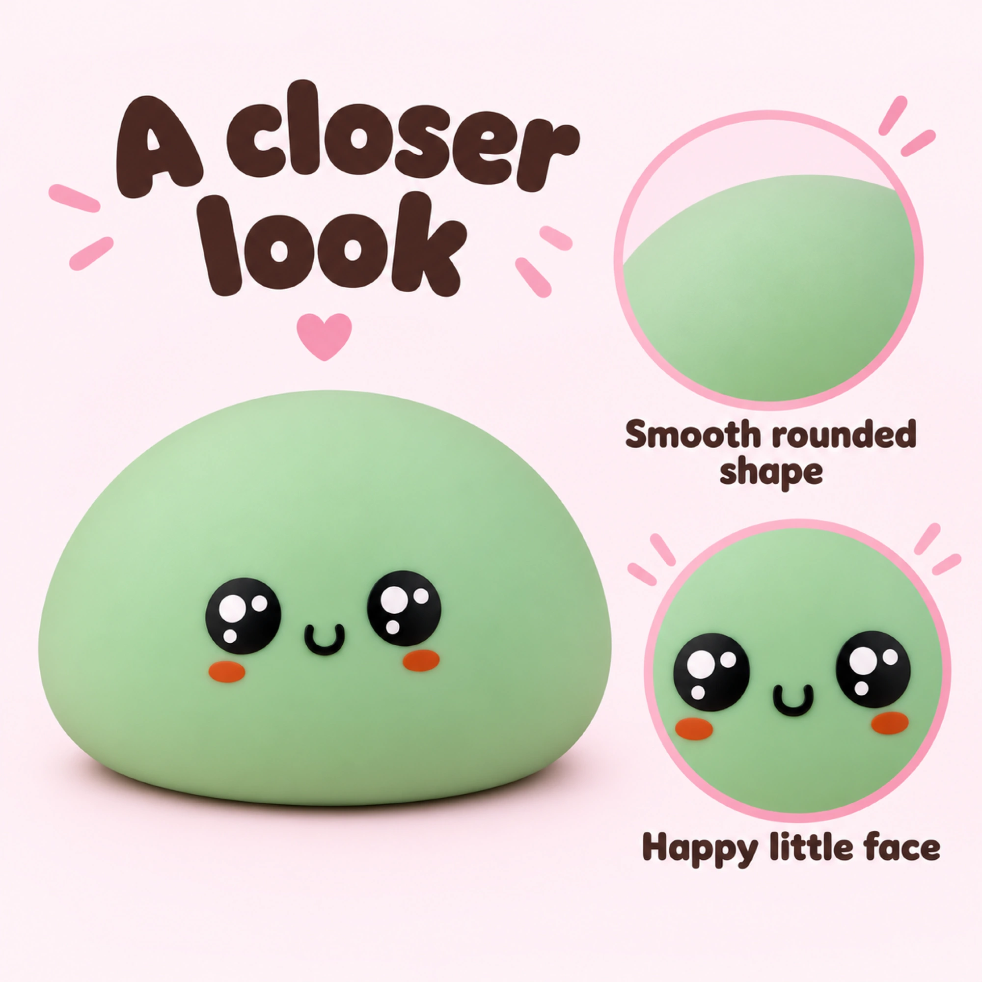 Big Dumpling Squishy Jumbo Squeeze Stress Toy — details
