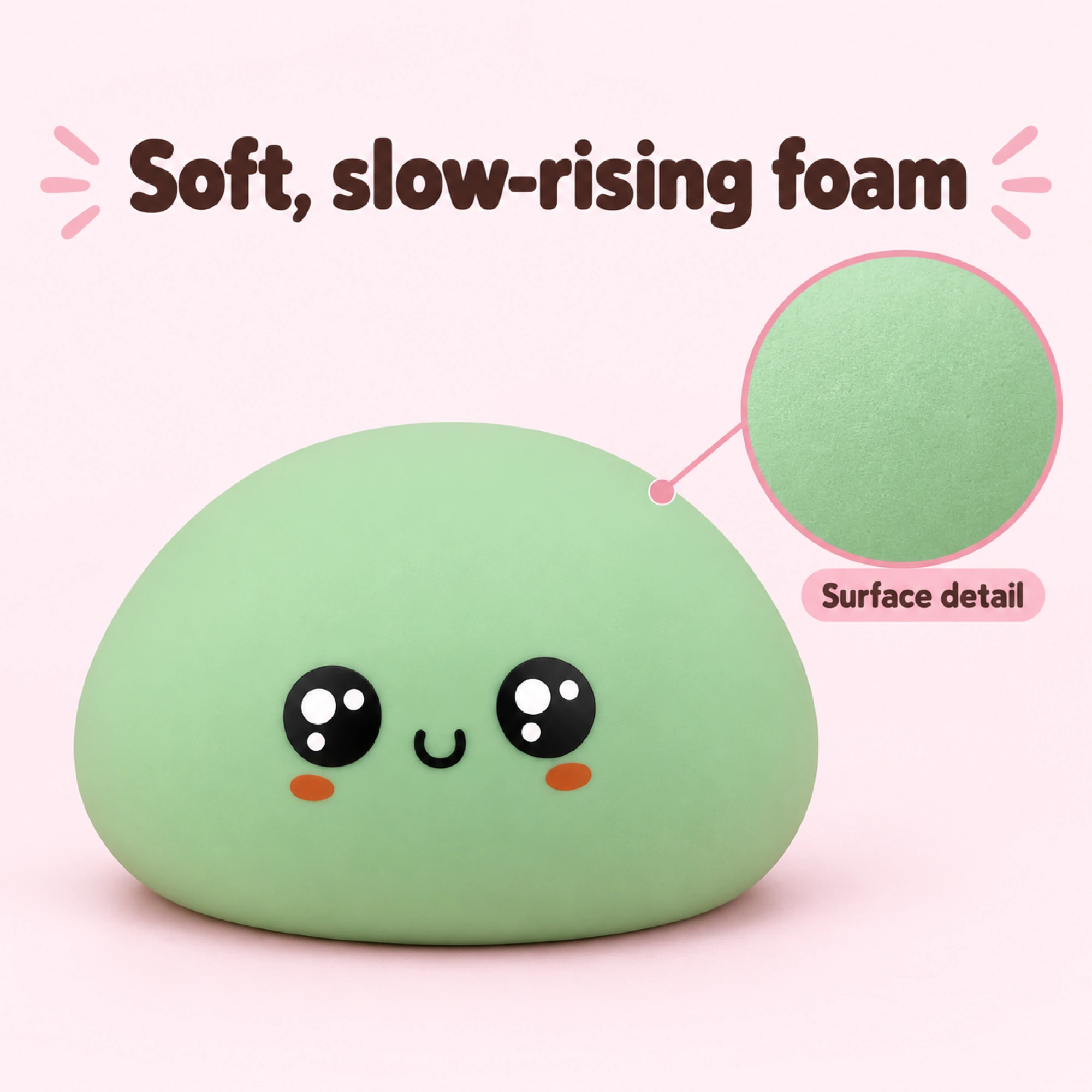 Big Dumpling Squishy Jumbo Squeeze Stress Toy — inside
