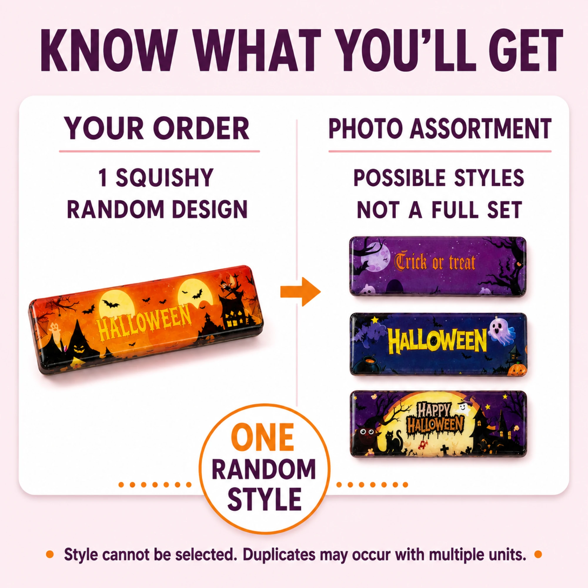Halloween butter squishy — one random style order guide