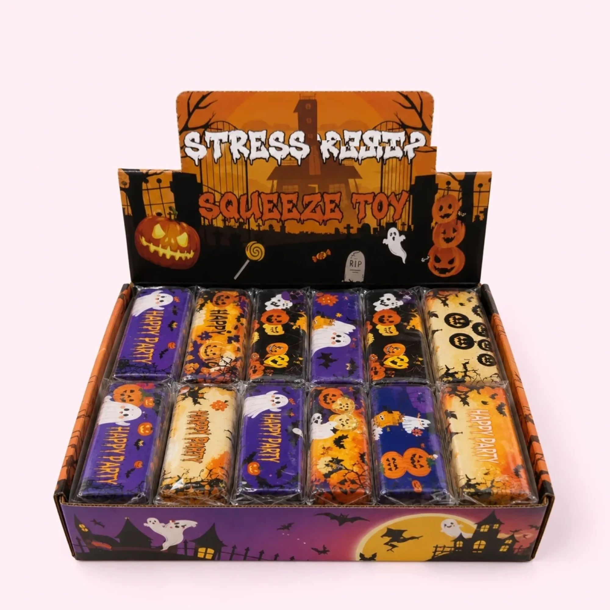HALLOWEEN BUTTER SQUISHY 12-PACK DISPLAY BOX — PARTY FAVORS photo