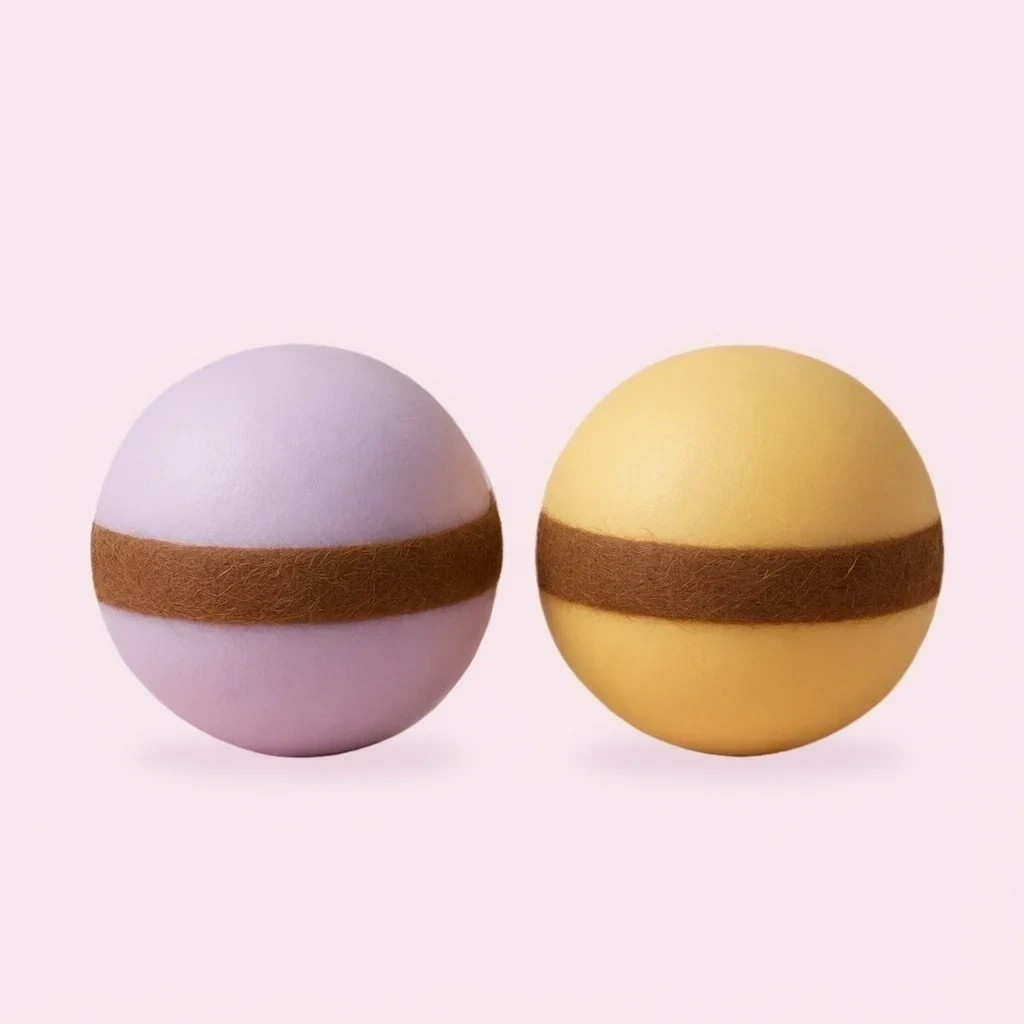 2 Pack Coconut Squishy Slow Rising Squeeze Stress Balls shown as a current coconut squishy example