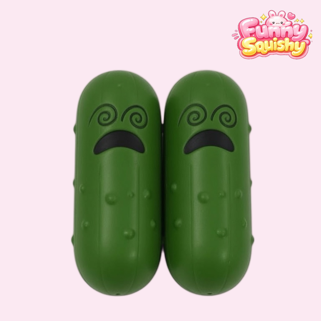 2 Pack Pickle Squishy, Double the Squeeze to Share