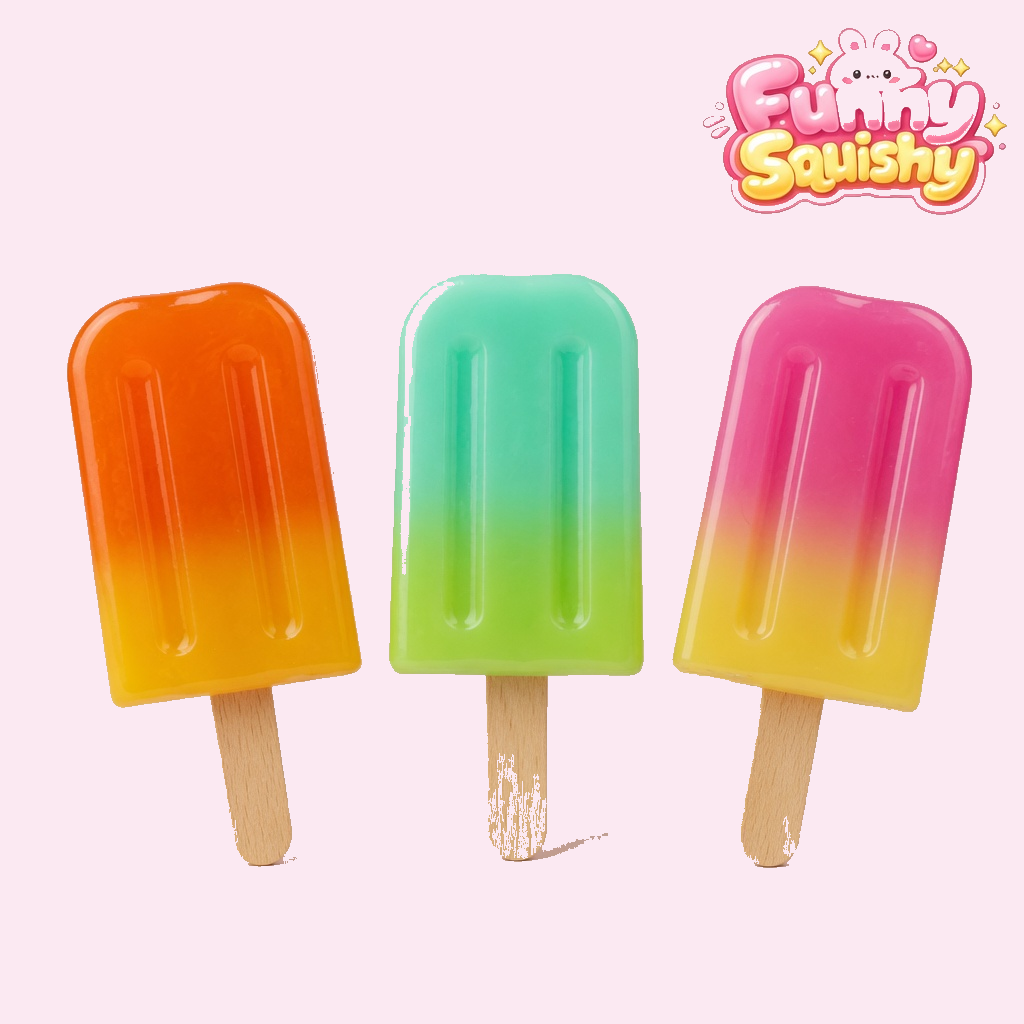 Popsicle Squishy Toys – 3 Pack Slow Rising Ice Cream Fidget Set