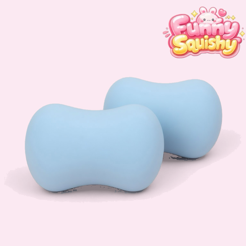 Blue soap squishy 2 pack slow rising stress balls