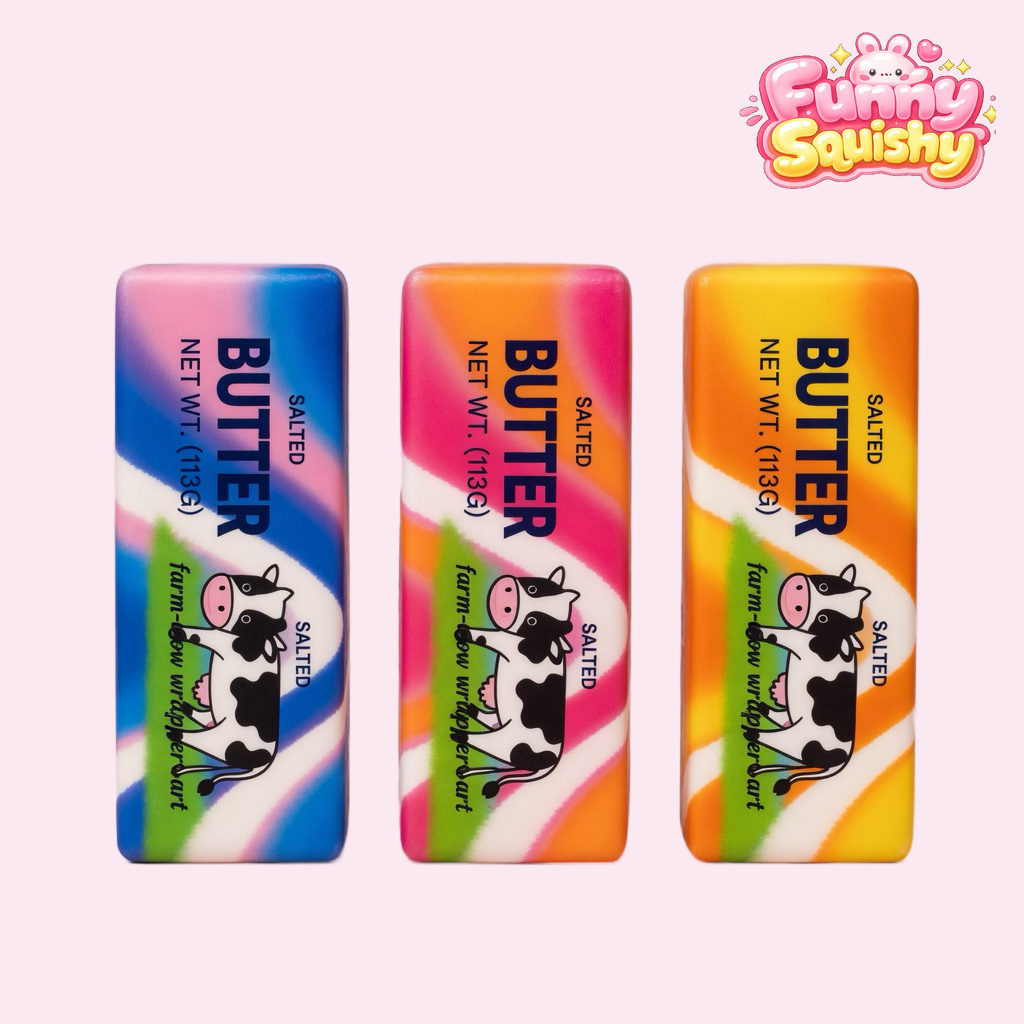 Sensory Squishy Toy – Rainbow Butter Stick Anxiety-Relief Fidget