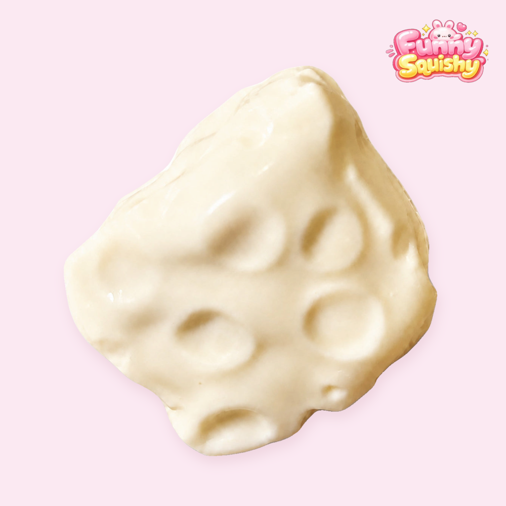 Cheese Squishy – Soft Slow-Rising Swiss Cheese Block Fidget Toy