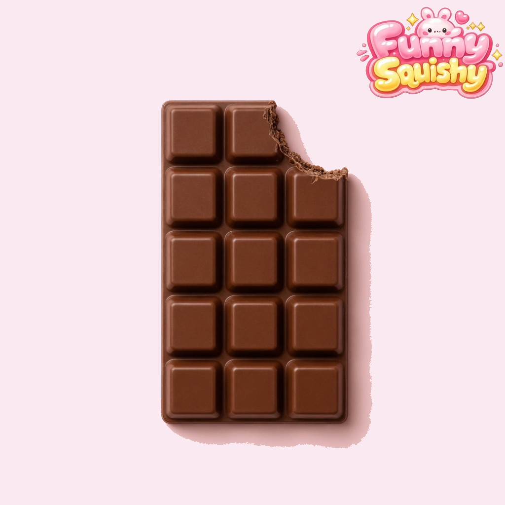 Chocolate Bar Squishy – Slow Rising Sensory Fidget Toy (1 Pc)