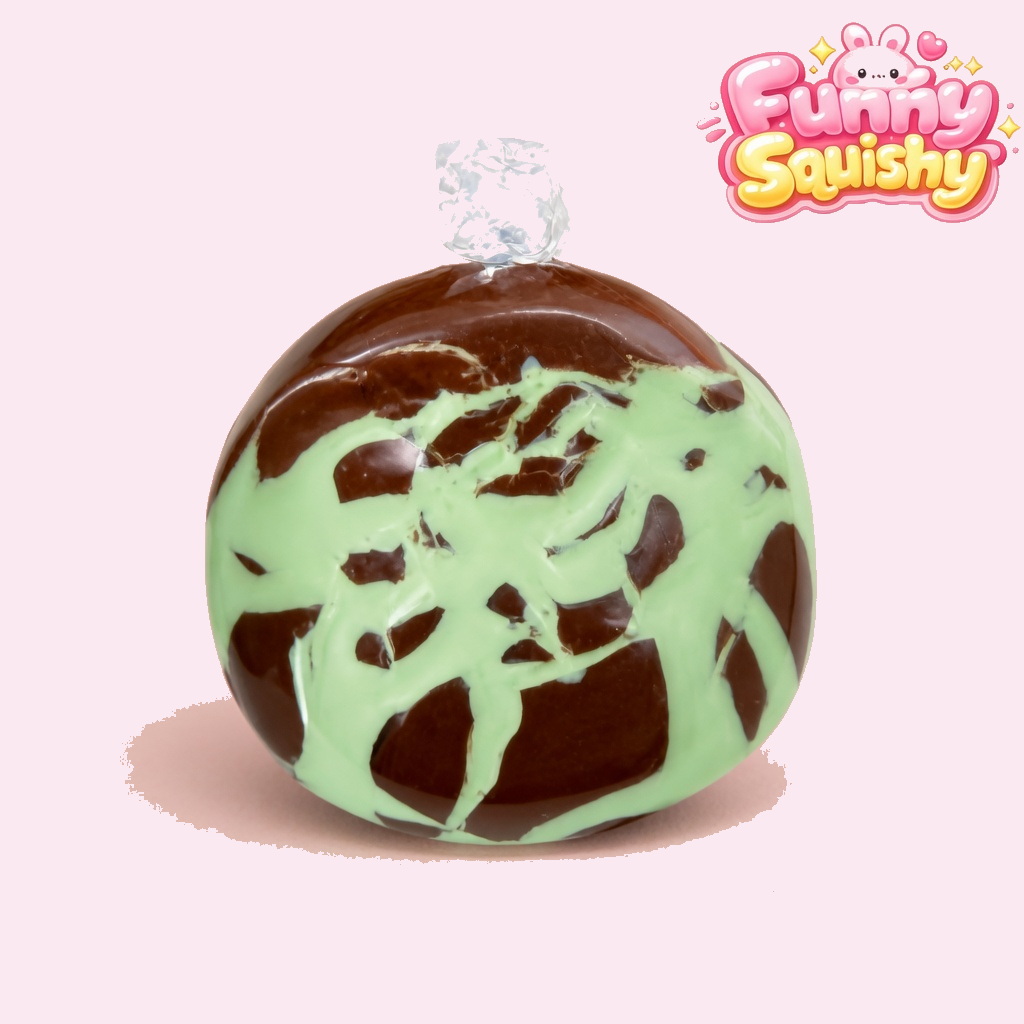 Crispy Shell Squishy Ball — Chocolate Crunch Stress Ball, Satisfying Squeeze