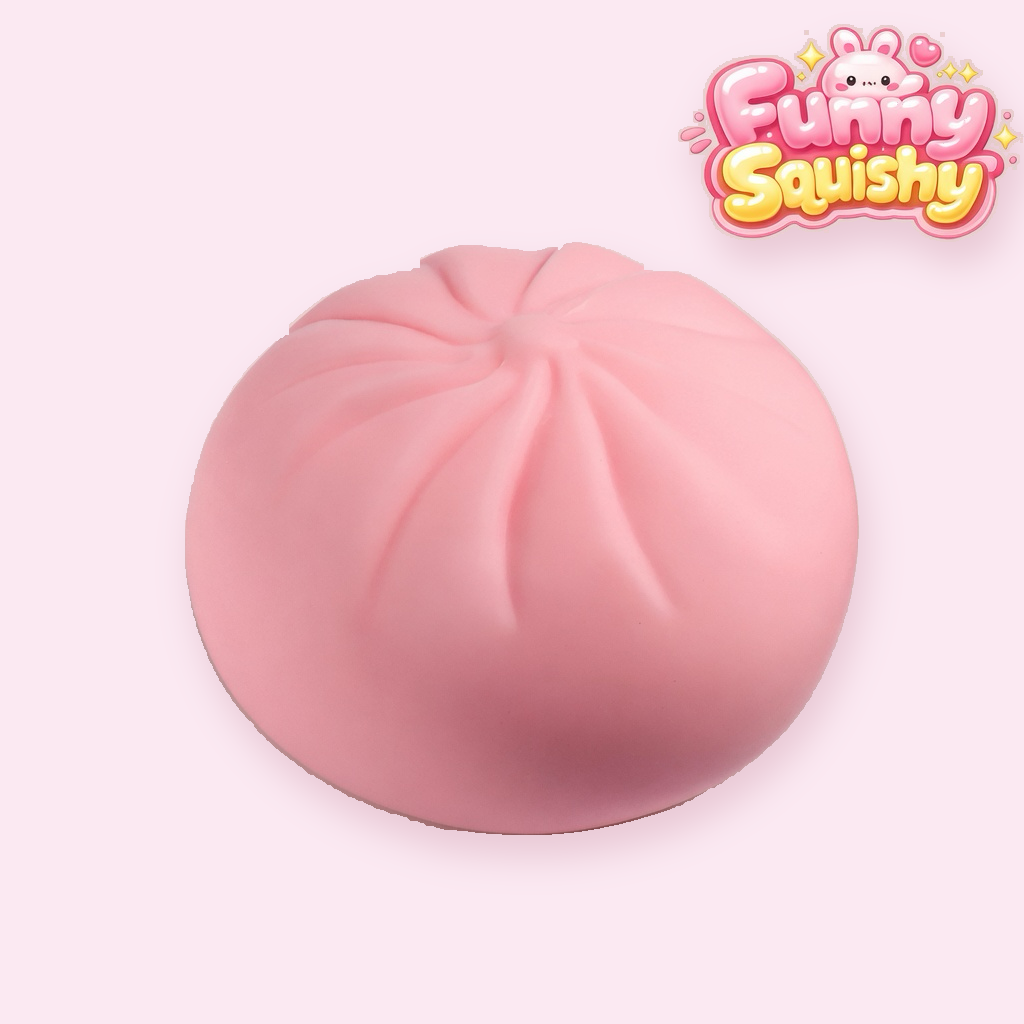 Cute Dumpling Squishy Plump Smiley Squeeze Toy