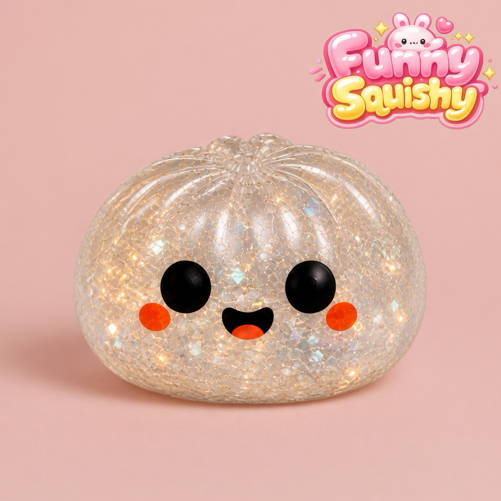 Ghost Squishy – Glitter Slow Rising Halloween Sensory Toy