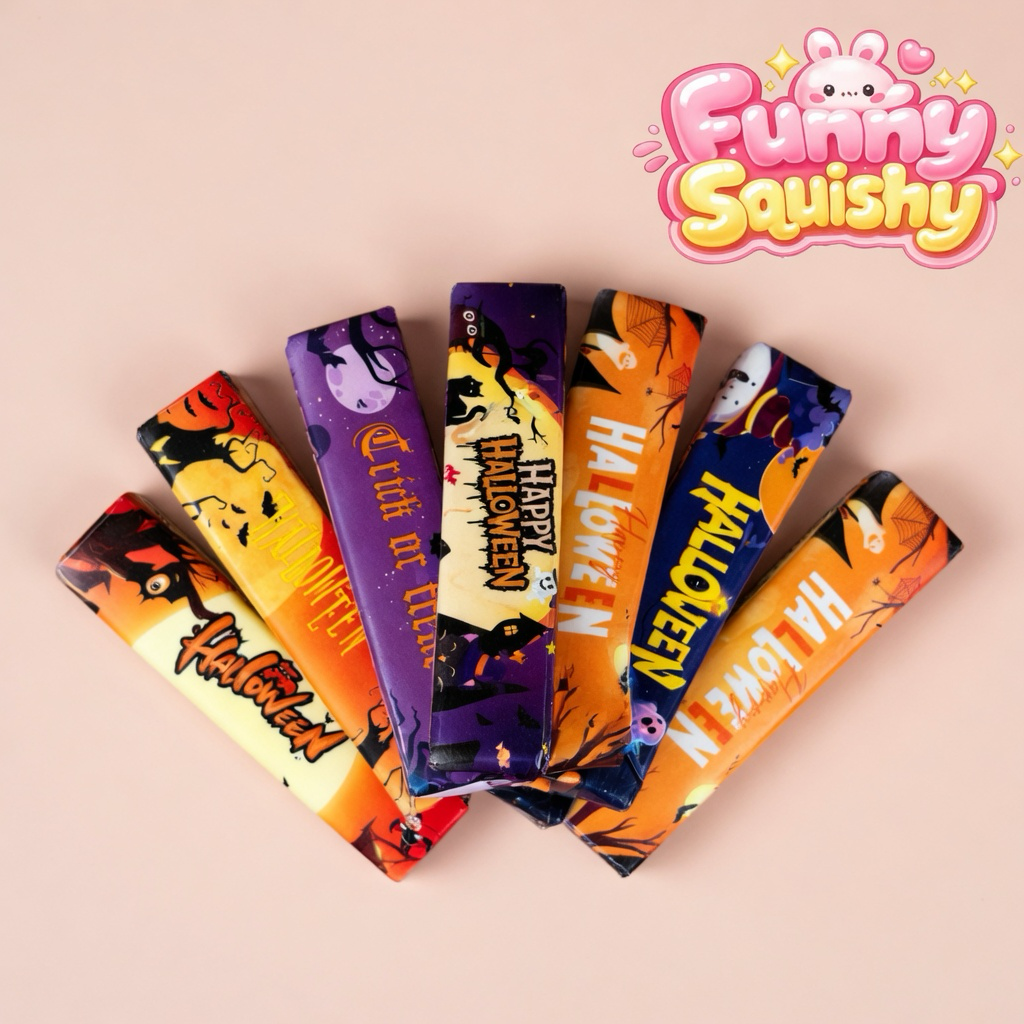 Halloween Butter Squishy Assorted Set — Bulk Multi-Color Slow-Rising Fidget Toys
