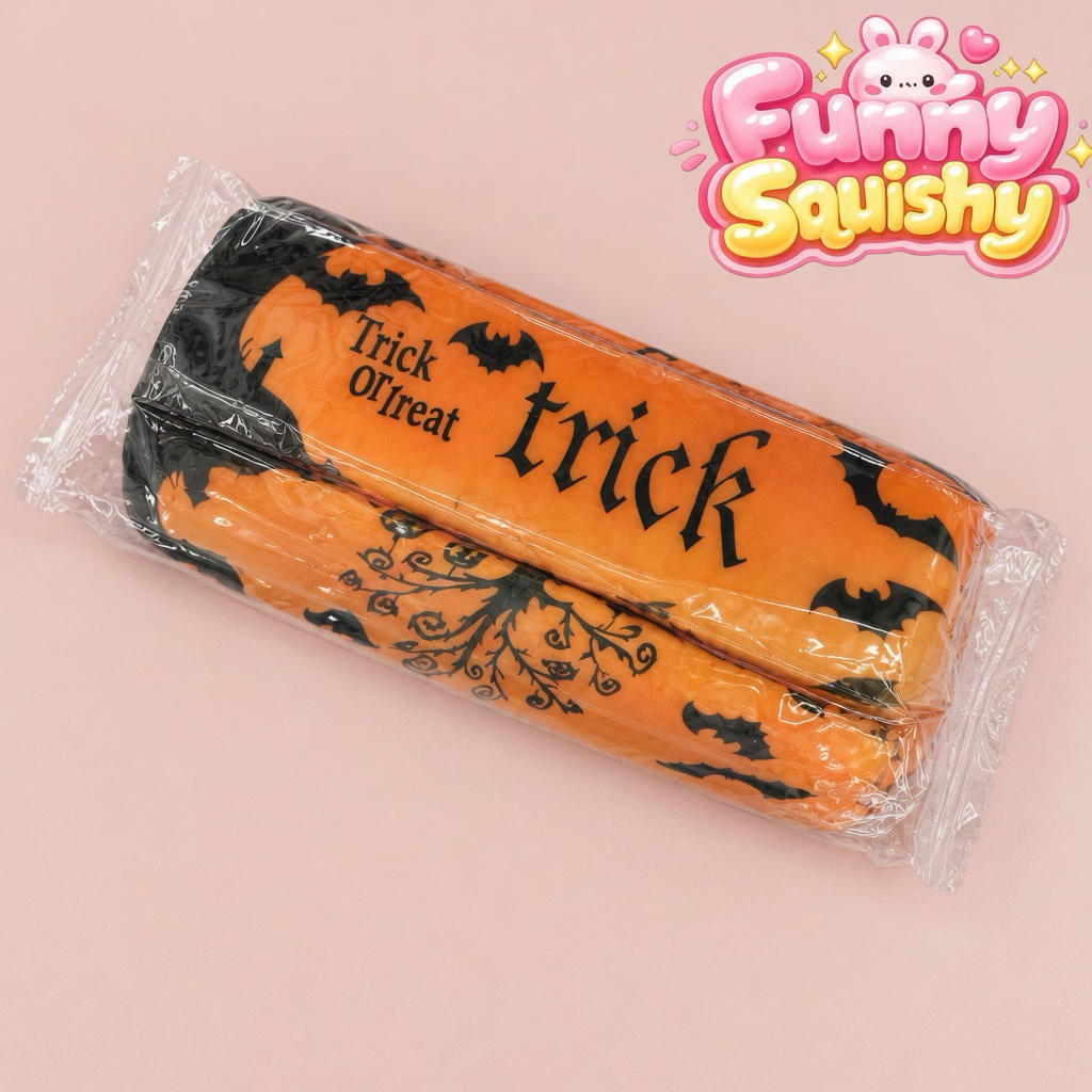 Halloween Butter Squishy — Orange Trick-or-Treat Slow-Rising Stress Toy