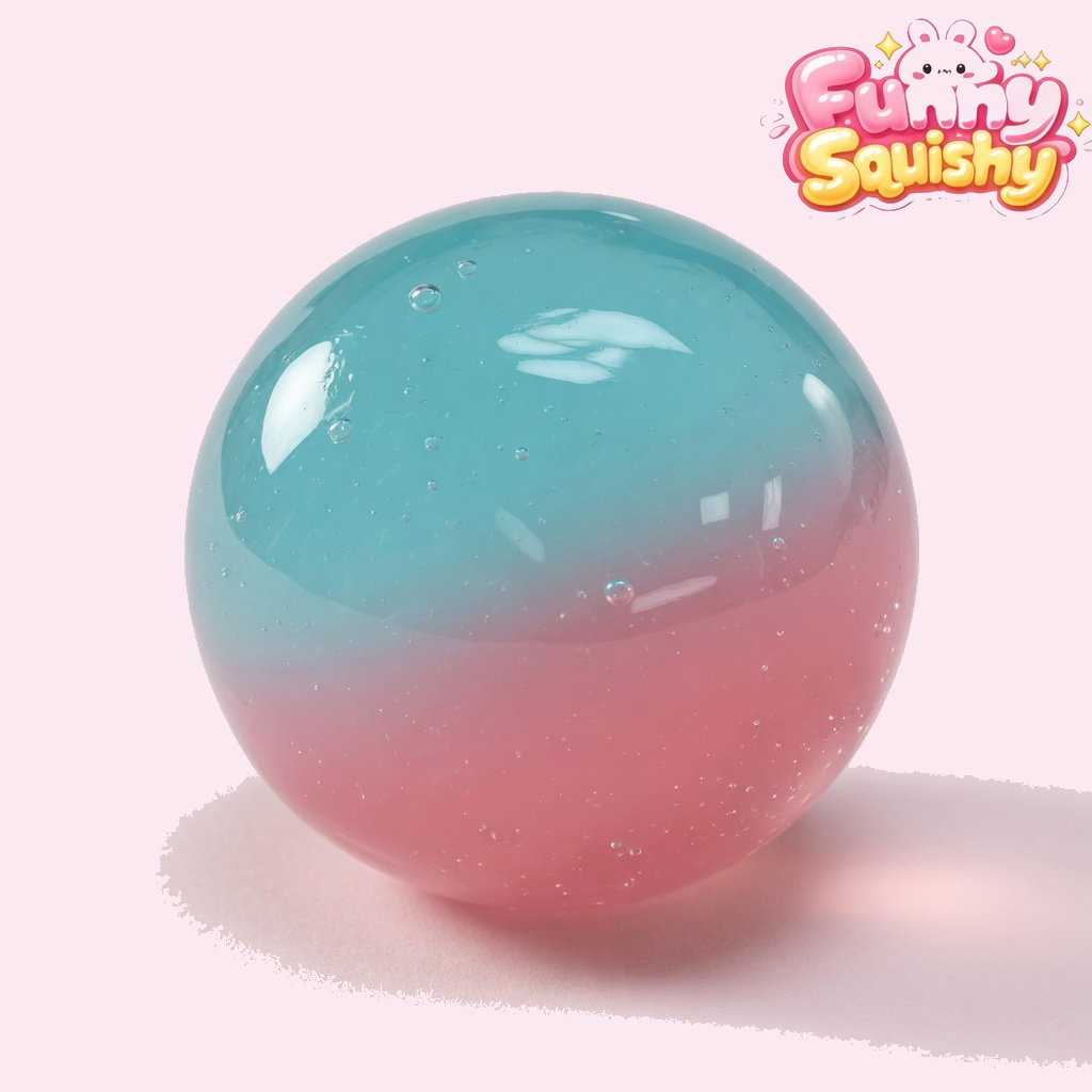 Handmade Coconut Oil Squishy, Two-Tone Slow-Rise Toy