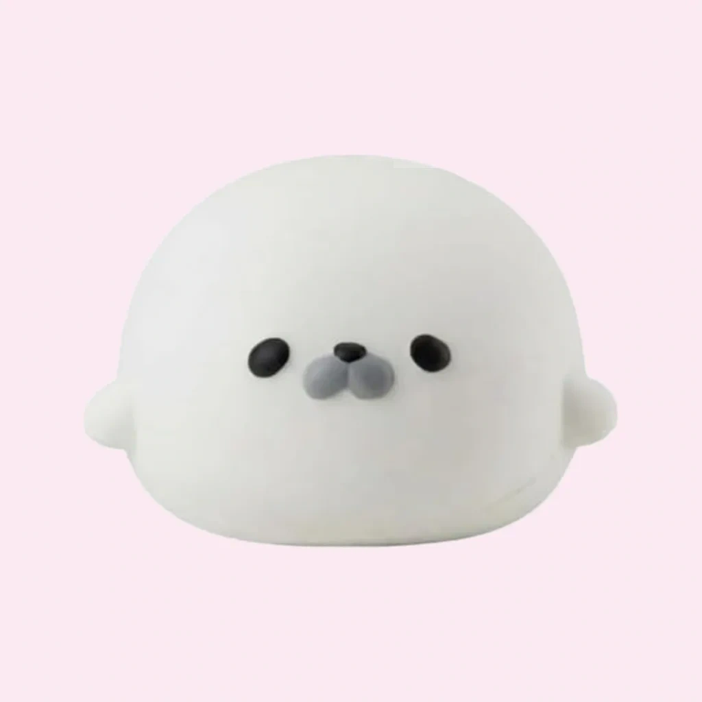 Jumbo Seal Squishy Slow Rising Scented Sensory Squeeze Toy shown as a current seal squishy example