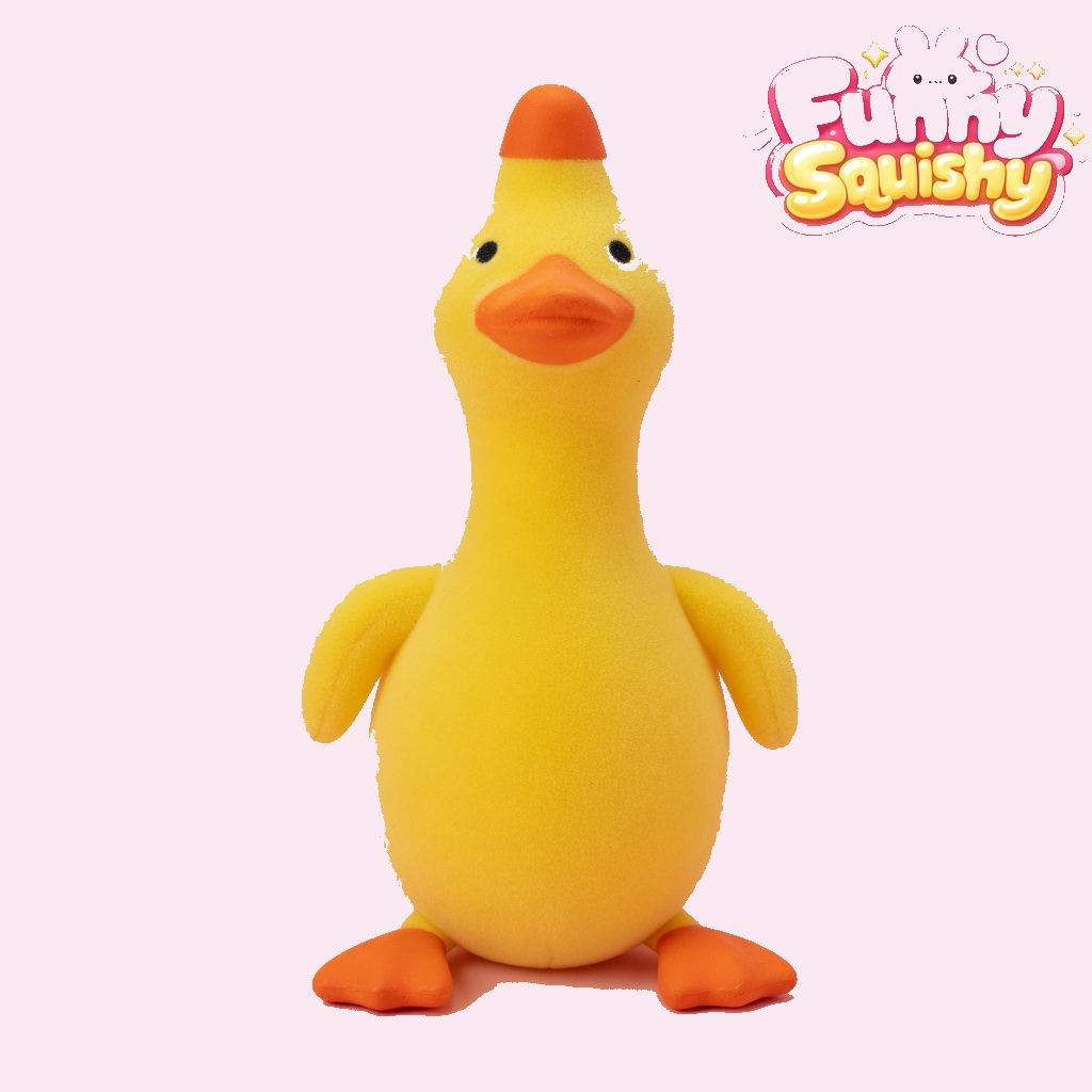 Jumbo Squishy Duck, Ultra-Soft Big Two-Hand Squeeze