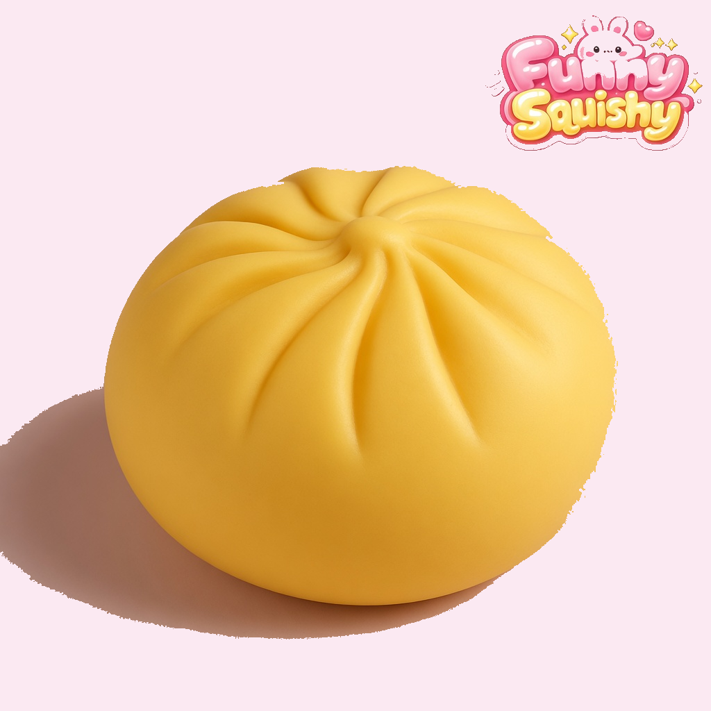 Kawaii Dumpling Squishy Cute Smiley Squeeze Toy