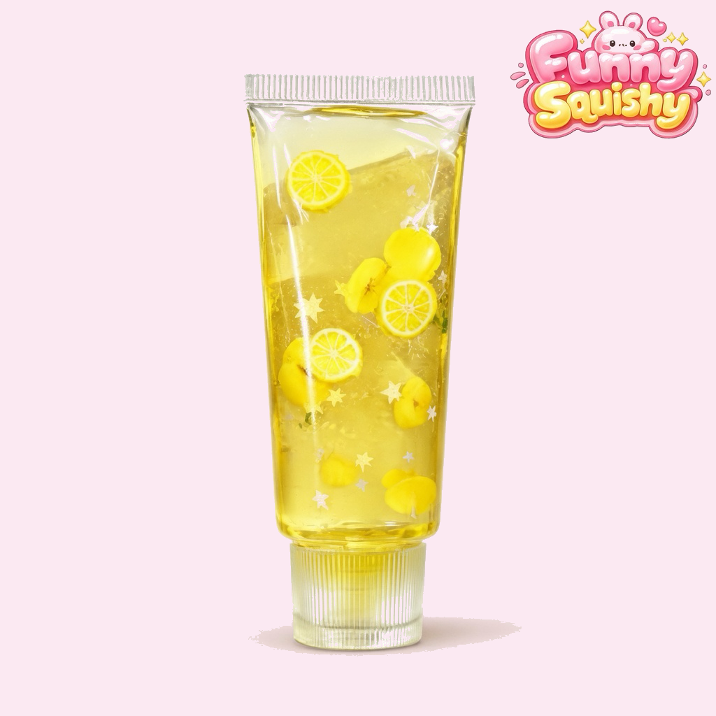 Lemon Toothpaste Squishy, Zesty Soft Squeeze Fidget