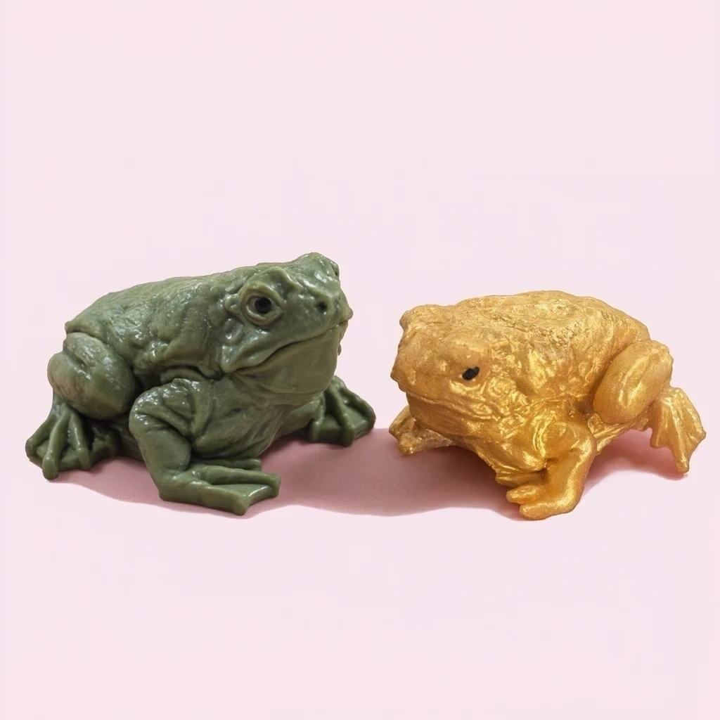 Lifelike Frog Squishy Toad Squeeze Stress Toy Set shown as a current frog squishy example