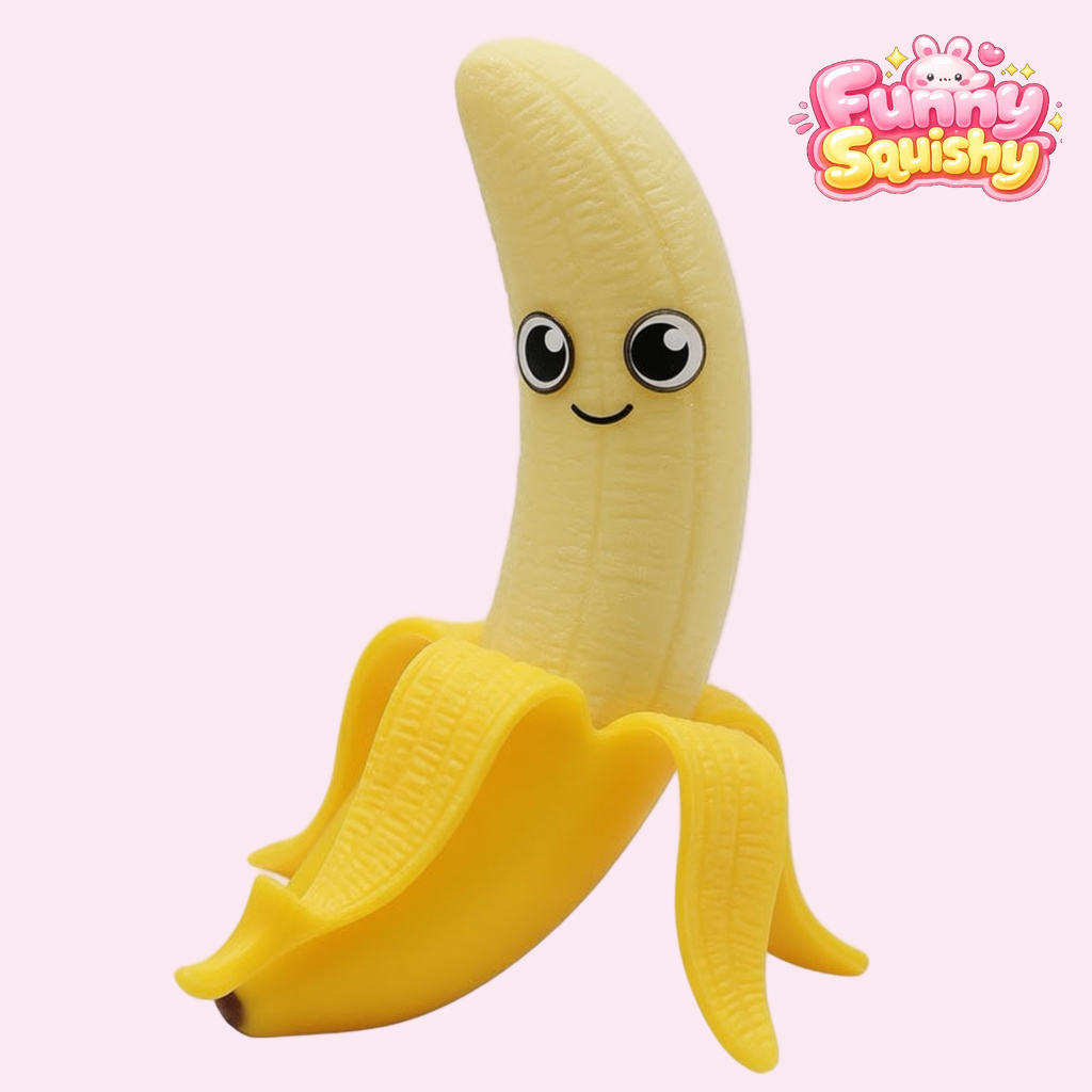 Scented Banana Squishy, Sweet-Smelling Soft Squeeze Fidget