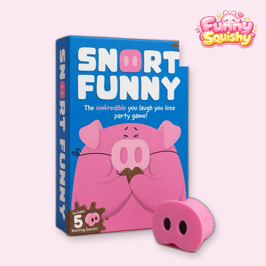 You Laugh You Lose Game – Snort Pig Nose Family Party Game