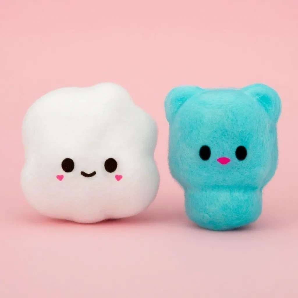 Soft Popcorn Squishy & Gummy Bear Minis Squeeze Sensory Toy shown as a current popcorn squishy example