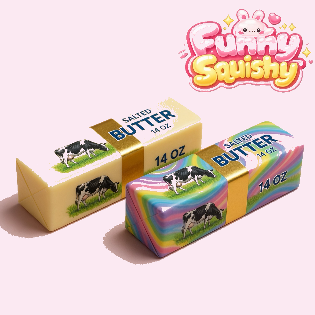 Squishy Butter Stick – Realistic Soft Squeeze Sensory Toy 2-Pack