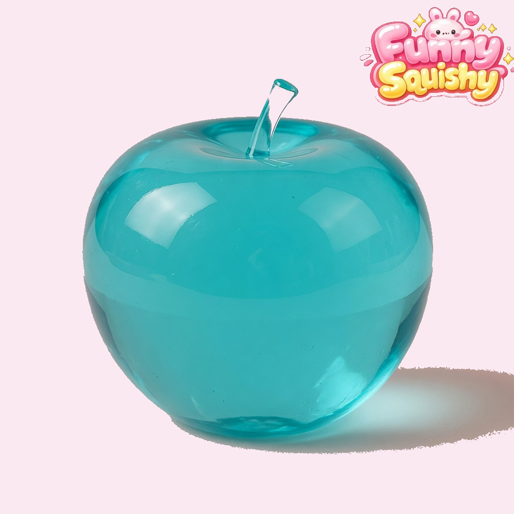 Transparent Apple Squishy, See-Through Stress Ball
