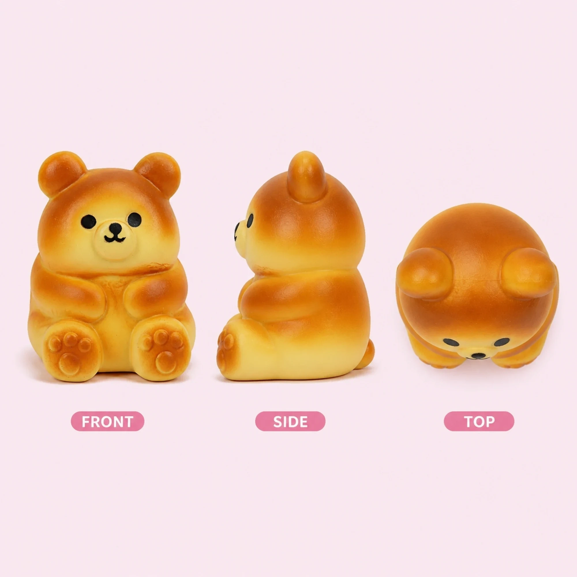 Honey bun bear squishy — clean product overview