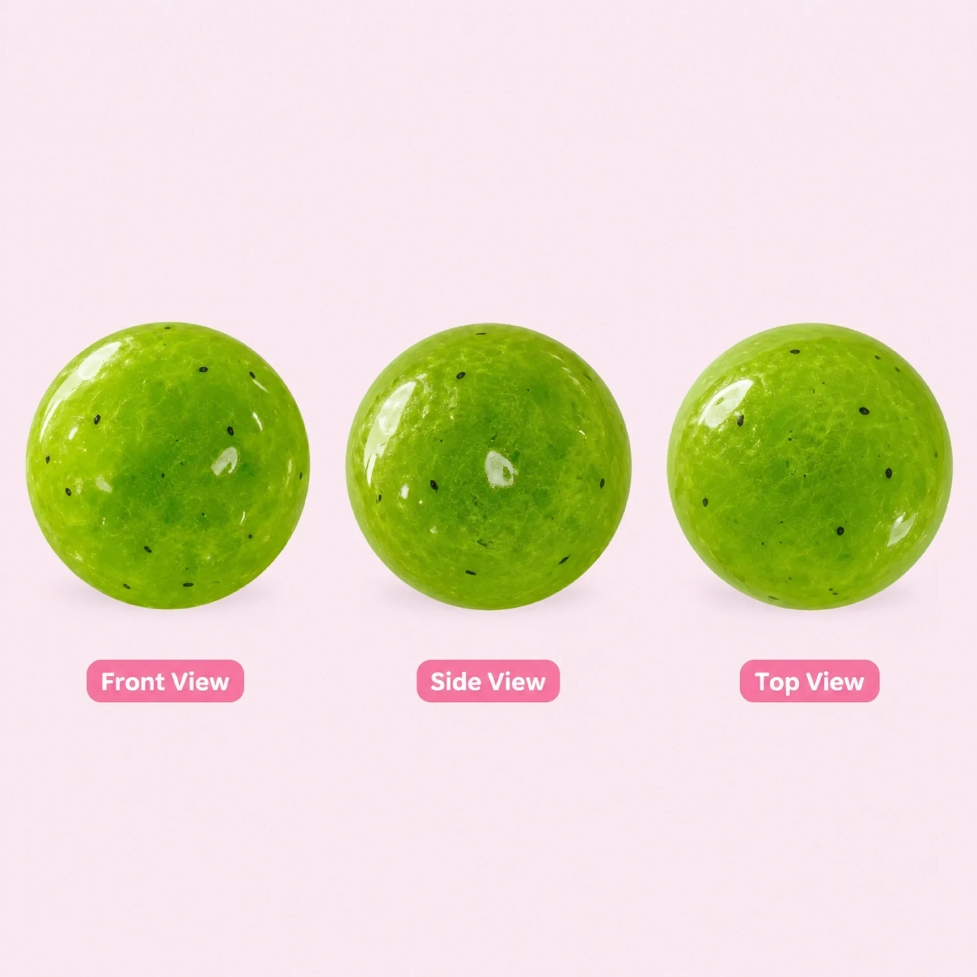 Kiwi slushie squishy ball — clean product overview