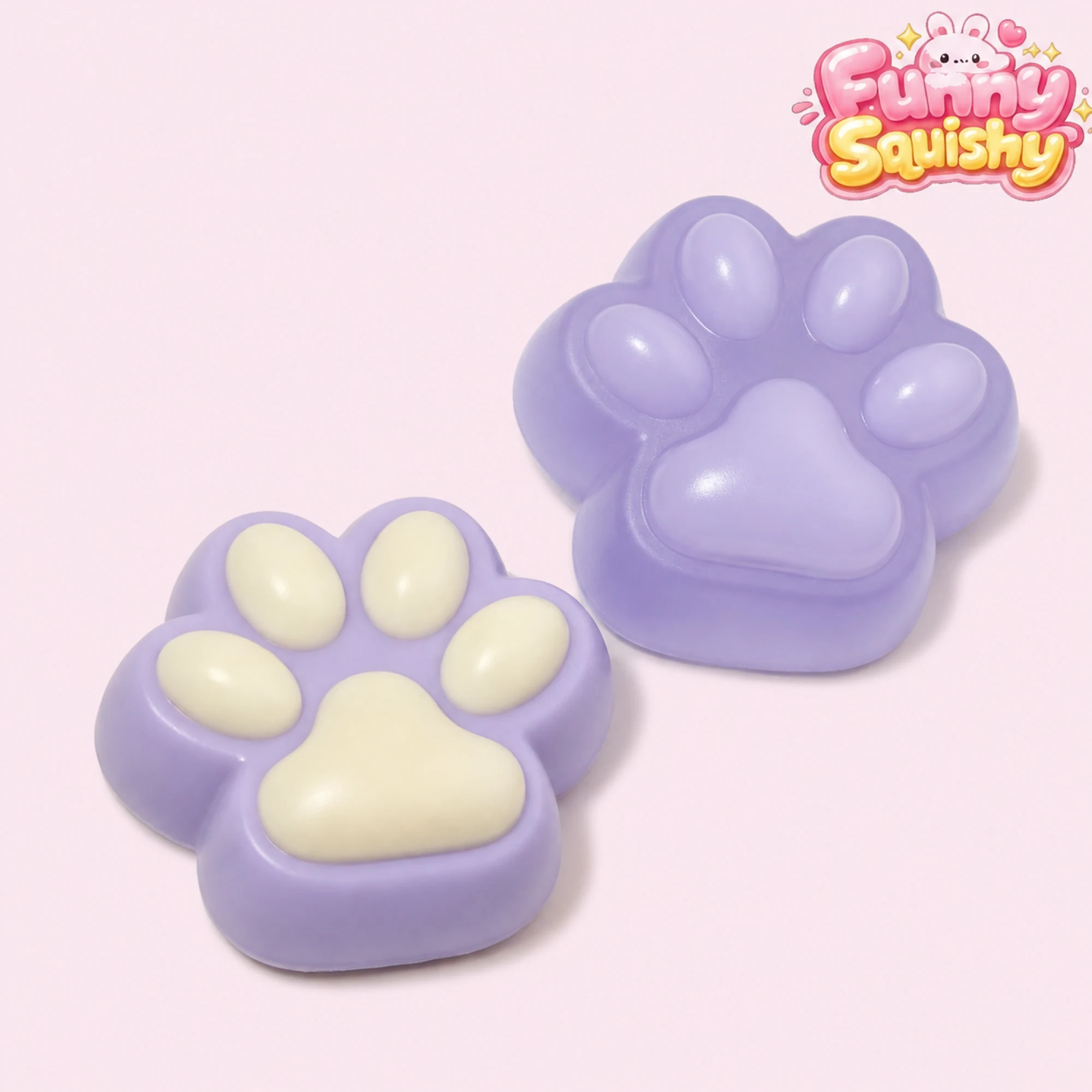 Lavender Cat 스퀴시 Paw, 2 Pack Soft 저반발 스퀴즈 장난감 — 대체 보기