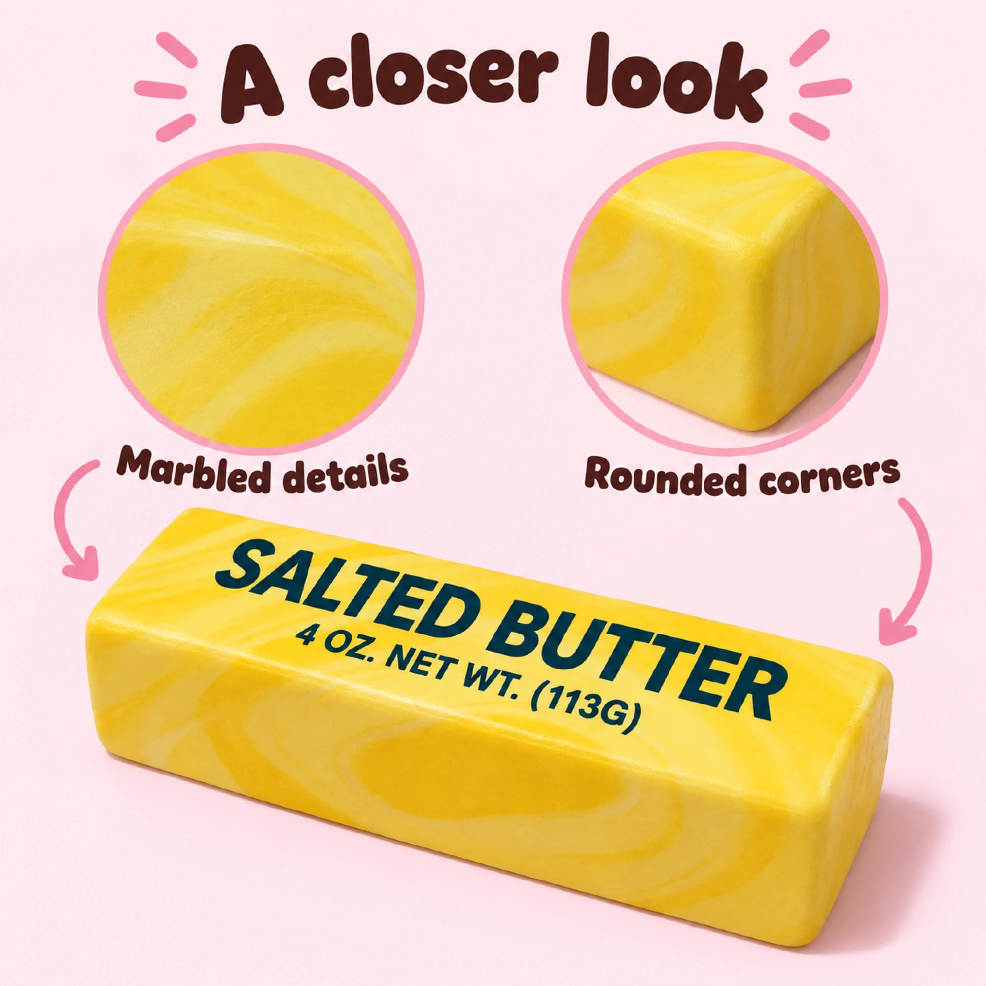 Jumbo Butter Squishy — Oversized Two-Hand Squeeze — details