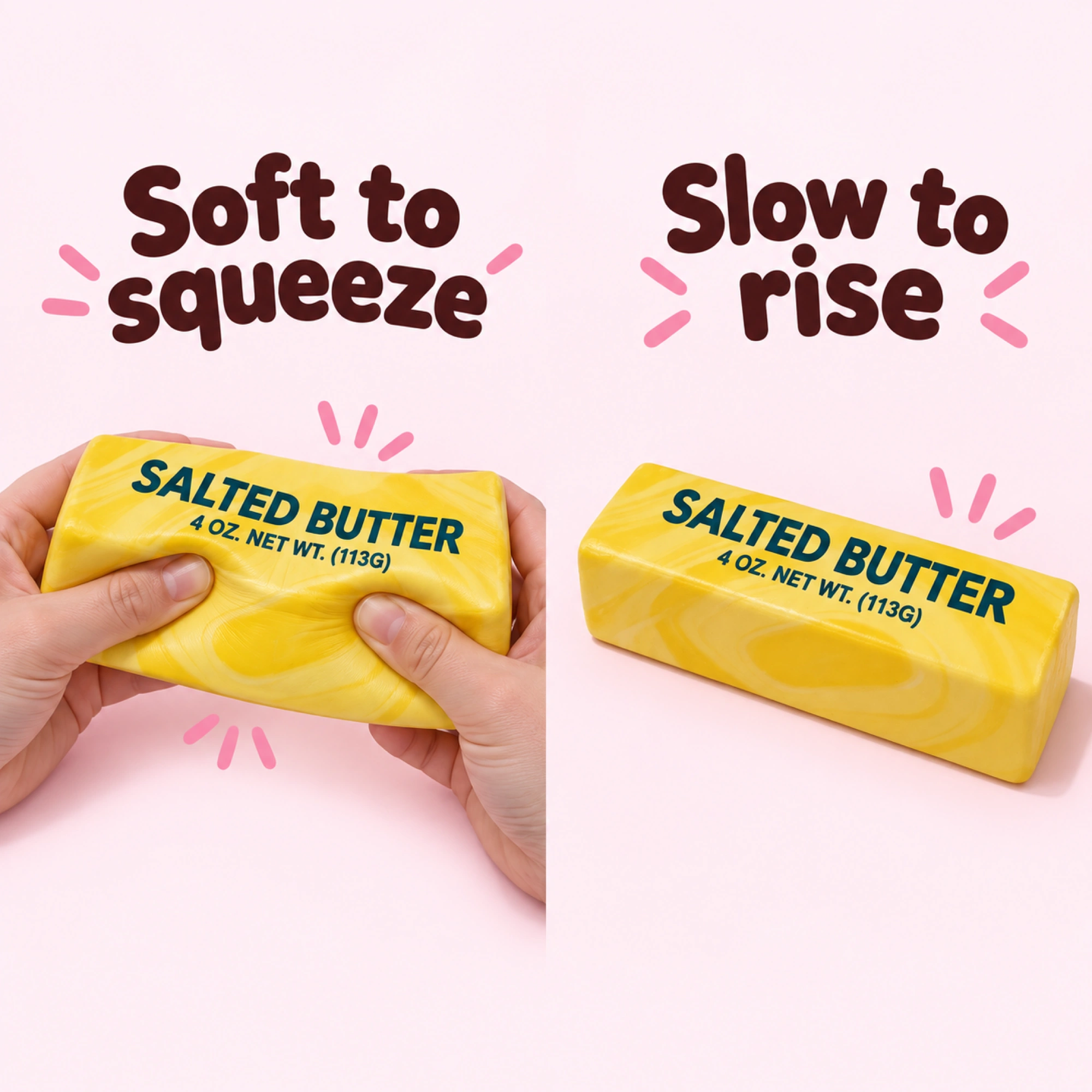 Jumbo Butter Squishy — Oversized Two-Hand Squeeze — comparison