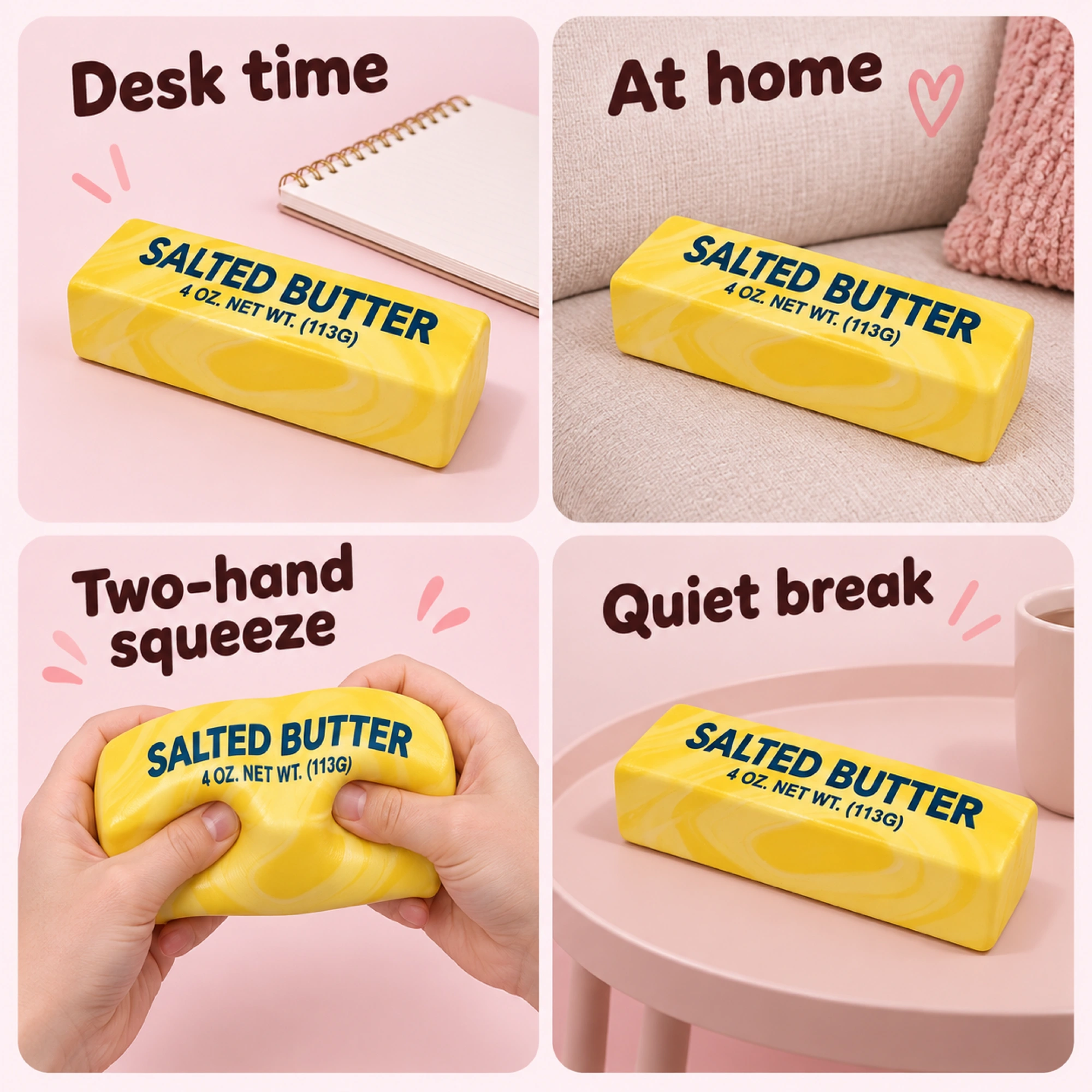 Jumbo Butter Squishy — Oversized Two-Hand Squeeze — lifestyle